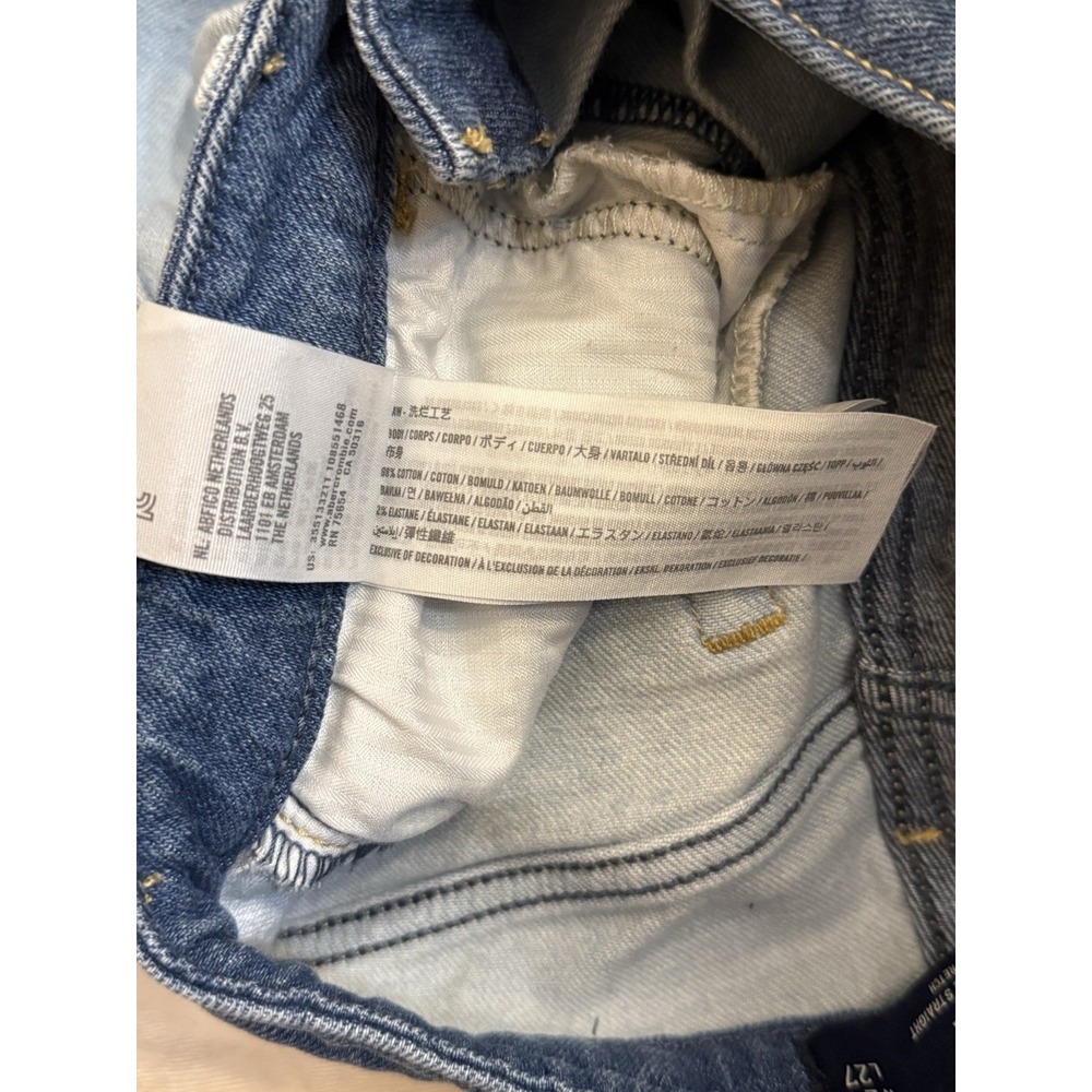 Hollister Women's Ultra High Rise Vintage Straight Jeans Patchwork Size 24 - Picture 9 of 9